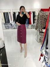 秋冬新款现货，丝绒白搭上衣+经典皮半裙整套更搭 上衣S-3X，女装半身裙，艺尚丽人