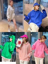 OUGNI春装新品彩色卫衣ins设计感韩版，女装卫衣/绒衫，OGENI 欧葛妮