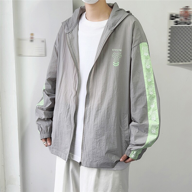 防晒衣男韩版潮流字母印花痞子帅气2026夏季新款ins外套W4771-P39,男装防晒衣,星座412