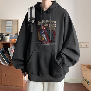 ！连帽圆领卫衣男装港风帽衫男 LM154-P35图片