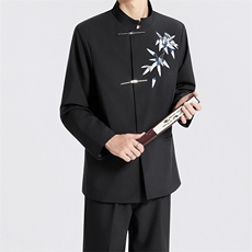 TW68-P110新中式男士礼服订婚礼春秋西装套装立领刺绣中山装，男装西服套装，星座507A（原星座306B-2）