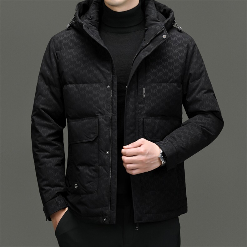 DF23102钱塘2020-2新款冬季时尚百搭有帽简约中年男士羽绒服P303,男装羽绒服,钱塘207-2