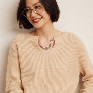 羊绒衫女加厚亲肤山羊绒毛衣内搭针织衫打底衫图片