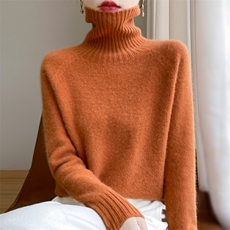 羊毛衫女秋冬新款打底衫针织衫高档毛衣上衣保暖冬季爆款潮，女装羊毛衫，九嘉羊绒