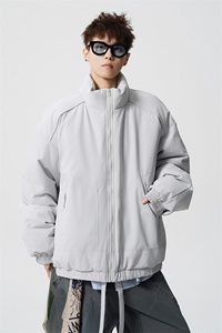 冬季美拉德立领棉服潮流百搭纯色棉衣撞色棉服外套HY8822-P75图片