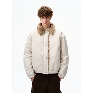 美式毛领夹棉夹克棉服男冬季加厚保暖御寒复古棉衣外套TT5047P90