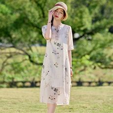 2026年春季苎麻文艺/优雅旗袍，女装汉服/婚纱/旗袍/礼服，江南依恋