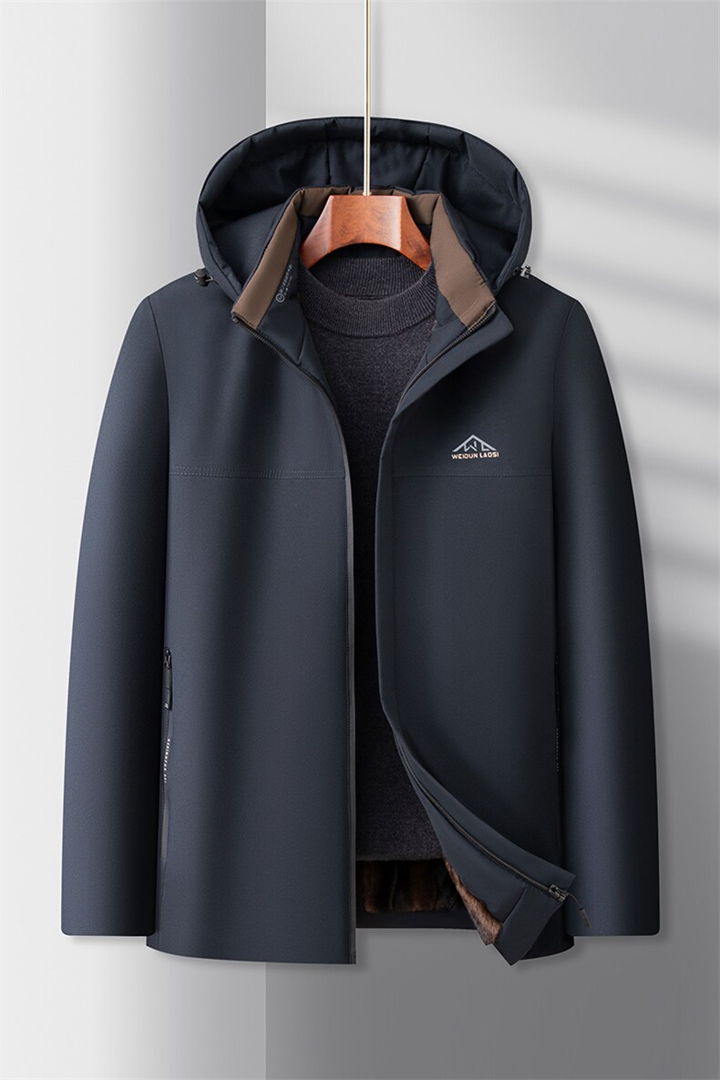中老年冬季棉服男御防寒服加绒加厚保暖棉袄中年爸爸棉衣外套,男装棉衣,星座1508