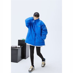 日系棒球服男冬季加厚立领羽绒棉服短款ins潮牌宽松情侣保暖外套图片