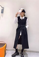 气质长款马甲，女装马夹，祖玛