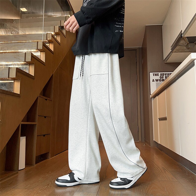 现货解构拼接卫裤男秋季新款美式潮牌百搭休闲裤子-A2268TP45控79,男装休闲裤,电商B241