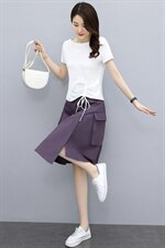 2025年夏季新款女装时尚休闲气质两件套套装，女装套装/套裙，关键词