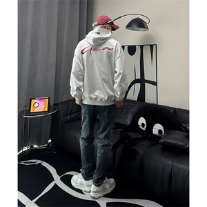 抖音得物 休闲直筒牛仔裤男显显瘦宽松百搭美式复古水洗长裤AK13图片