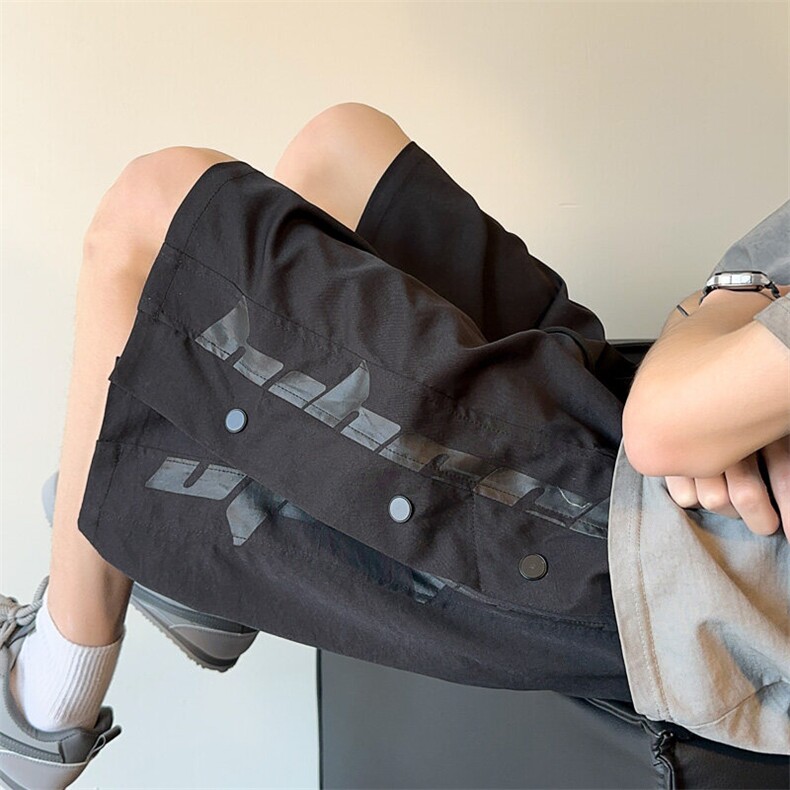 ！2026夏季新款男士宽松直筒五分裤潮牌情侣短裤DK312特P35，男装休闲裤，电商B220