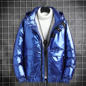 2020电商B247冬季新款短款情侣韩版亮面羽绒服60绒连帽男868-P200,原宿风裙穿搭女夏图片