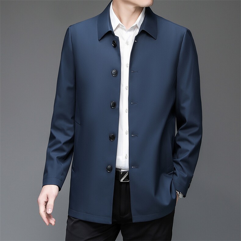 BH8208钱塘2020-2中老年男士翻领商务休闲夹克外套量大价优P125,男装夹克,钱塘207-2