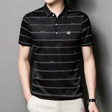 青年夏季2022薄款男士短袖POLO衫透气时髦商务潮流半袖上衣P50，男装Polo衫，星座1105-3