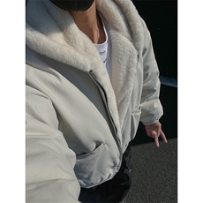 棉帆布材质连帽棉衣座山雕A177-MY007-P95，男装棉衣，电商A177