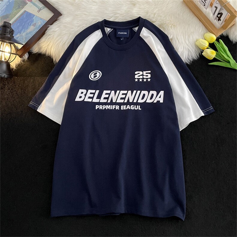 高街帅气T恤男韩版潮字母印花个性2026夏季新款ins体恤ST195-P30,男装T恤,星座412