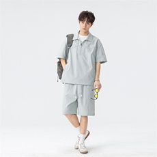 新款休闲短袖短裤套装，男装休闲套装，星座1206（原A206）