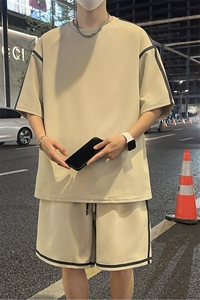 重磅280克~夏季短袖短裤两件套休闲套装 TZ563特P55图片