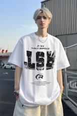 240g美式重磅短袖T恤FSDX248M-5XL特批25无差价控48，男装T恤，电商B219B