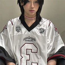 v领冰球服赛车服短袖男凉感T恤情侣款-DX306-P38，男装T恤，星座1007（原301D）