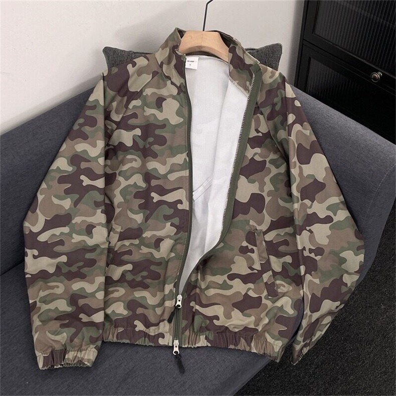迷彩防晒衣男夏季宽松防晒服立领百搭休闲透气防紫外线上衣YS197,男装防晒衣,星座601-1