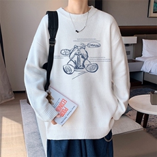 ！2023秋冬新款男士圆领毛衣百搭潮流针织衫毛线M321P45，男装针织衫/毛衣，电商B220