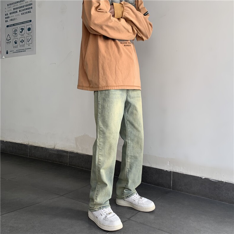 XZ221-1/K1303/P55/控782025春款美式潮牌高弹修身牛仔裤，男装牛仔裤，星座221-1