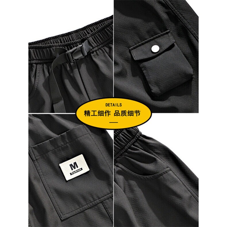 新款美式高街伞兵裤工装裤男春季户外宽松抽绳休闲A436-2537-P55,男装休闲裤,电商A436