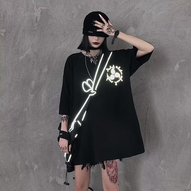 夏季韩版短袖T恤男女潮流ins暗黑系情侣装宽松大码百搭半袖上衣服,男装T恤,星座218-8