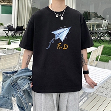 短袖男t恤纯棉夏季宽松2025新款打底衫百搭青少年体恤潮TX416-P25，男装T恤，星座505-3