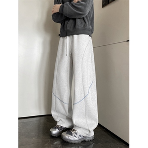秋季新款美式彩色明线设计感百搭休闲卫裤B315-K25857-特p40控78图片