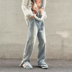 新款韩版潮流男士牛仔裤潮牌春秋季宽松直筒百搭休闲裤，男装牛仔裤，星座410-6（原星座1304-1）