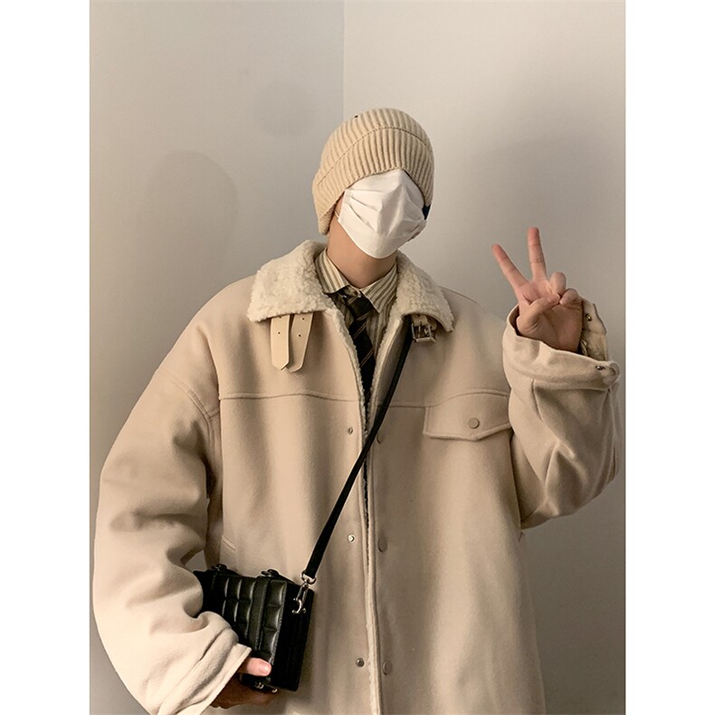 2024新款毛呢羊羔毛棉衣外套加厚W1855P130控158,男装棉衣,星座1018-3