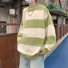 美式圆领毛衣男慵懒风休闲针织衫X772P40，男装针织衫/毛衣，星座1116-2