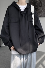 现货25秋季连帽休闲宽松高品质百搭卫衣外衣DSA059-7839-P45控68，男装卫衣，电商A059