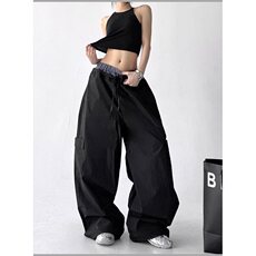 复古工装裤女2025夏宽松慵懒风直筒阔腿休闲运动裤KZ115，男装工装外套，星座1116A（原606A-3）