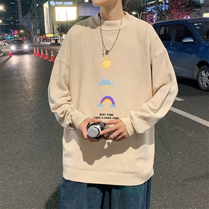 M18141-P45 加绒款-P65半高领毛衣男士大码针织衫男毛线衣男图片