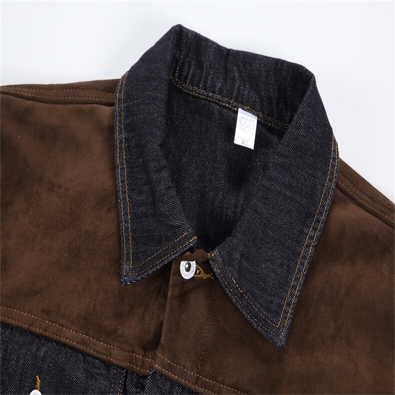 水洗牛仔外套男款春季美式痞帅上衣服宽松休闲工装夹克JK1316-P78,男装工装外套,星座1103-3