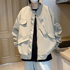 男士外套2023新款棒球领潮牌工装休闲夹克JK0683-P65，男装夹克，星座308B-2