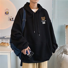 350g华棉潮牌印花连帽卫衣男女休闲春秋宽松时尚上衣5153-P43网图，男装卫衣，电商B245