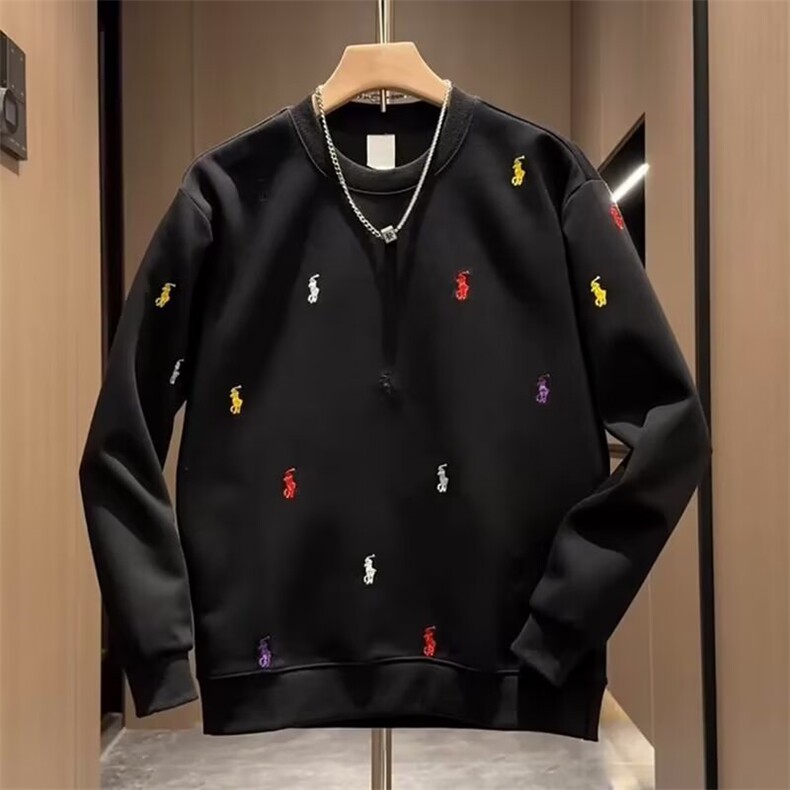 卫衣男士春秋季潮牌痞帅炸街长袖冬装刺绣打底上衣服外穿WYA199,男装T恤,星座208-5