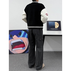1506/Q1810/P46美式复古直筒工装多口袋宽松情侣工装长裤休闲裤，男装工装外套，星座1506