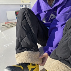 潮流冬季加绒保暖葫芦格棉裤羊羔绒休闲裤B315-K23556-p65控78，男装棉衣，电商B315