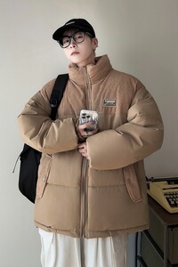 2024拼接灯芯绒立领棉服冬季棉衣加厚外套面包服MF099-P85图片