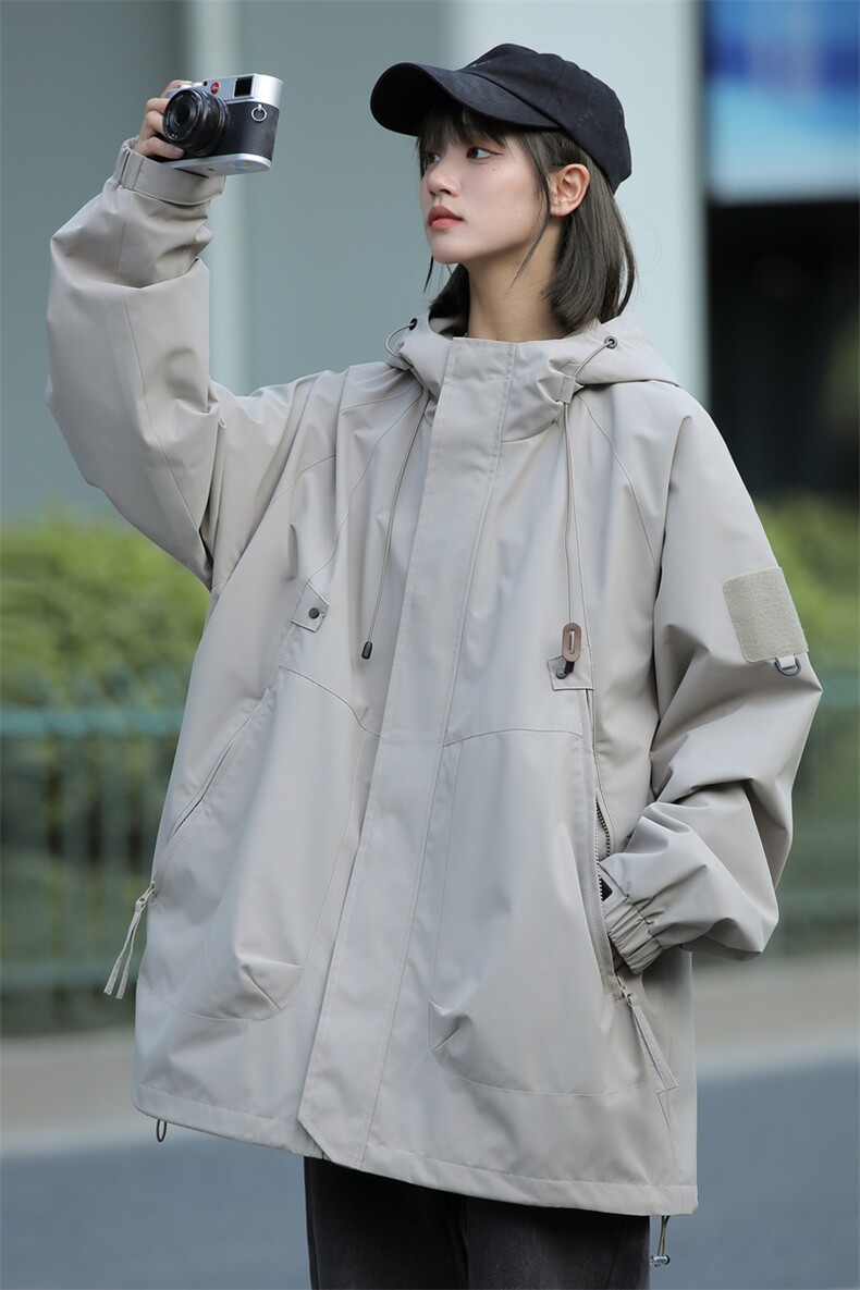 加绒加厚冲锋衣夹克男女同款保暖上衣外套A406A190P95,男装夹克,星座309（原A406）