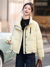 2025冬装新款摩登风时尚短款保暖羽绒服外套，女装羽绒服，鑫鑫格