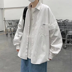 复古衬衫男港风日系宽松春季新款长袖衬衣纯棉面料CT67P38，男装衬衫，星座1116-2
